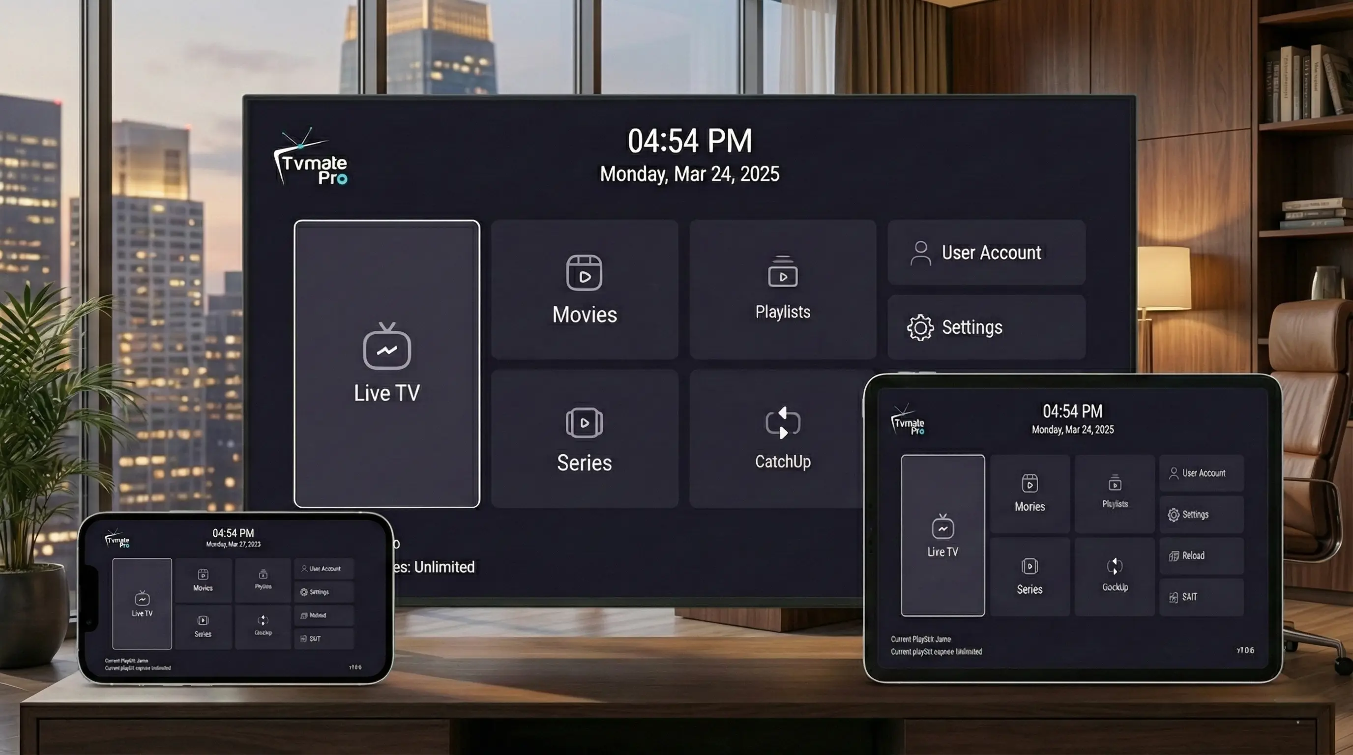 TvMate Pro - Complete IPTV subscription package